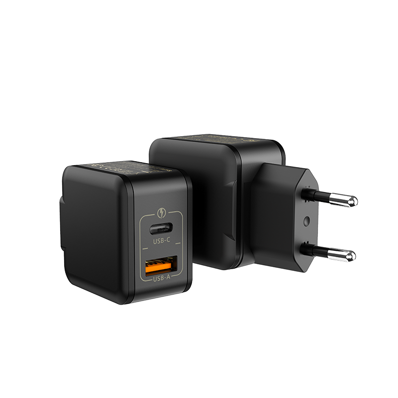 WISESIR EU US UK Fast Charging USB C 33W Travel Adapter Multiport GaN Wall Charger - Image 3