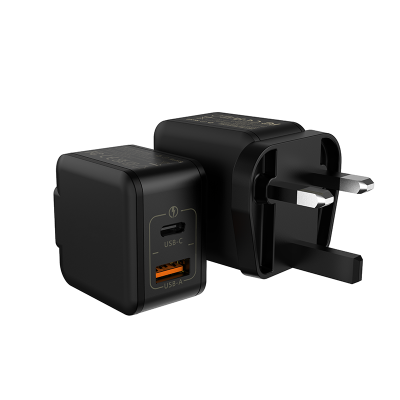 WISESIR EU US UK Fast Charging USB C 33W Travel Adapter Multiport GaN Wall Charger - Image 4