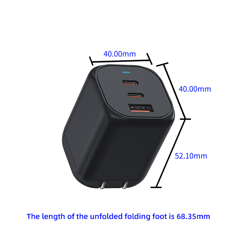 WISESIR 65W GaN Fast Charger Dual USB C Ports Quick Wall Charger Adapter for Laptop Mobile - Image 5