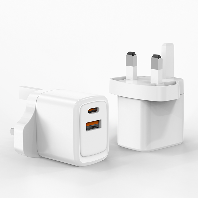 WISESIR Dual Port USB C Charger PD 30W Quick Charge QC 3.0 Fast Wall Charger Adapter - Image 6