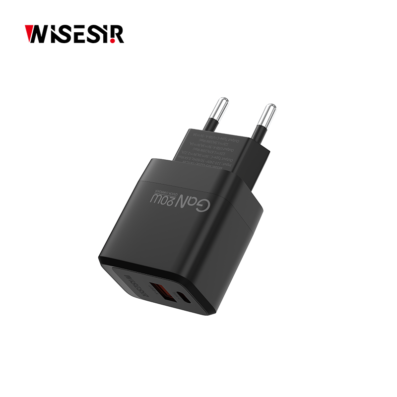 WISESIR Charger Fast USB Type C 20W Power Adapter Charger EU Plug Standard 20W 2 Ports Wall Charger for Phone Super Charging - Image 2