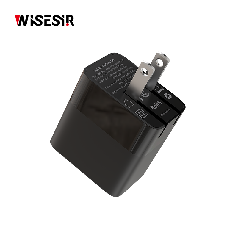 WISESIR New Protect Foldable Fast Wall Charger 30W Dual Port Power Travel Adapter Custom QC PD 30W USB C Type C US EU Plugs - Image 2