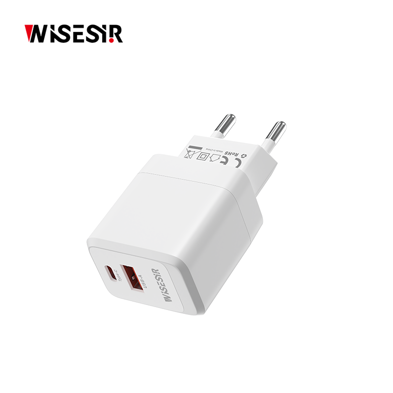 WISESIR Charger Fast USB Type C 20W Power Adapter Charger EU Plug Standard 20W 2 Ports Wall Charger for Phone Super Charging - Image 4