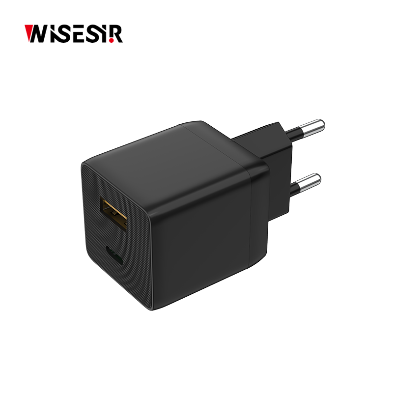 WISESIR High Efficiency 33W Dual Port Wall Charger USB C PD PPS Fast Charging Block Universal Adapter Home Universal Adapter
