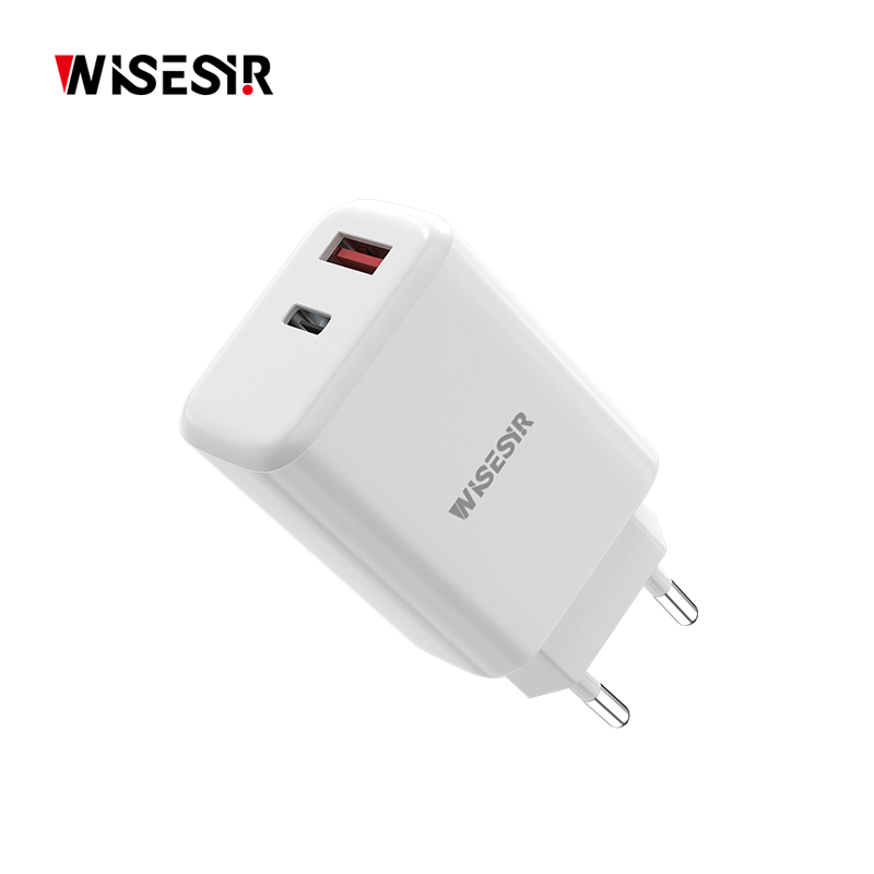WISESIR Factory Price 33W Dual Port Fast Wall Charger USB C PD PPS 3.3-11V Quick Charge Adapter Compact Size USB Type C Charger - Image 2