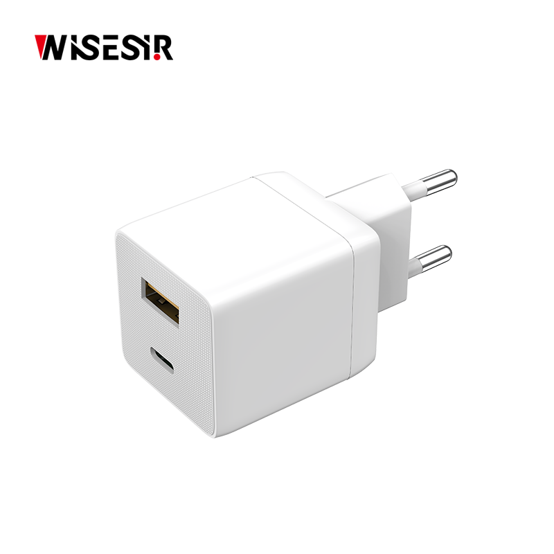 WISESIR High Efficiency 33W Dual Port Wall Charger USB C PD PPS Fast Charging Block Universal Adapter Home Universal Adapter - Image 3