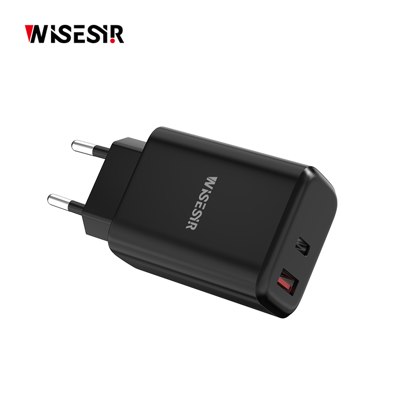 WISESIR Factory Price 33W Dual Port Fast Wall Charger USB C PD PPS 3.3-11V Quick Charge Adapter Compact Size USB Type C Charger - Image 4