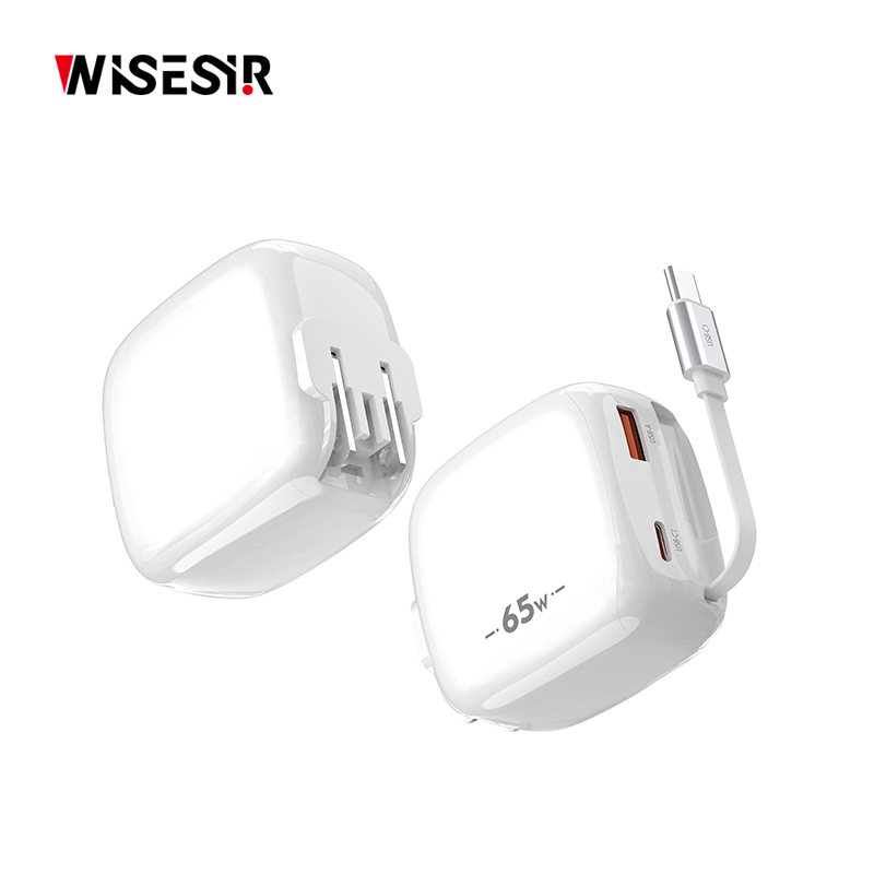 WISESIR Professional 30W 3 Port GaN Charger PD 30W PPS 20V 3.25A Foldable Travel Power Adapter AC100-240V Output Travel Home Use - Image 5