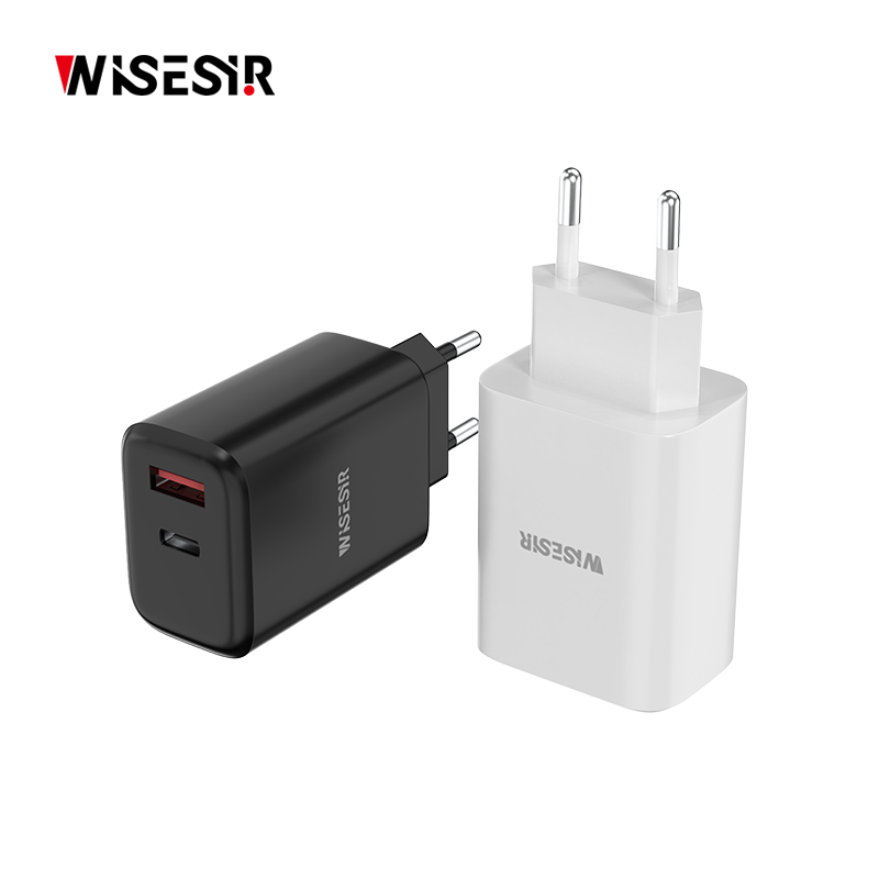 WISESIR Factory Price 33W Dual Port Fast Wall Charger USB C PD PPS 3.3-11V Quick Charge Adapter Compact Size USB Type C Charger - Image 5