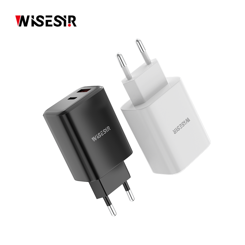 WISESIR Factory Price 33W Dual Port Fast Wall Charger USB C PD PPS 3.3-11V Quick Charge Adapter Compact Size USB Type C Charger - Image 6